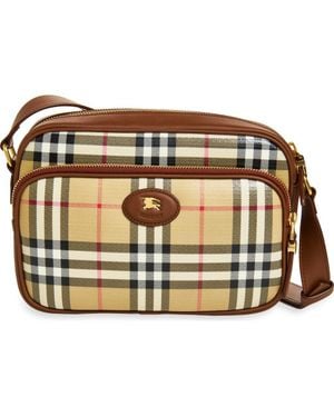 Burberry Check Crossbody Bag - Metallic