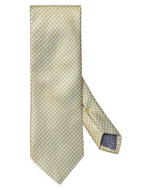 Eton Diamond Silk Tie - Yellow