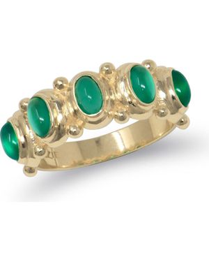 Anzie Méditerranée Eternity Band Ring - Green