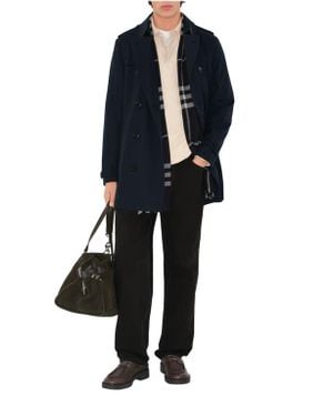 Burberry Short Kensington Heritage Trench Coat - Black
