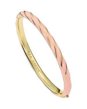 Ted Baker Trinity Twist Enamel Hinge Bracelet - Metallic