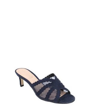 Pelle Moda Vione Kitten Heel Slide Sandal - Blue
