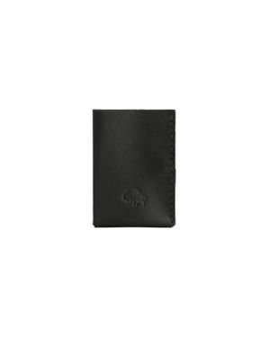 EZRA ARTHUR Minimalist Card Holder Wallet - Black