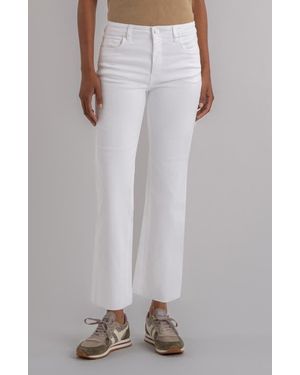 Kut From The Kloth Kelsey High Waist Raw Hem Ankle Flare Leg Jeans - Multicolor