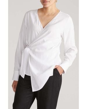 UNIVERSAL STANDARD Beacon Wrap Top - White