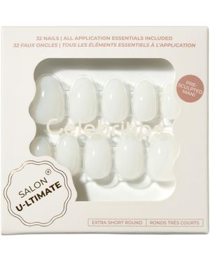 CELEBRITIPS Salon Ultimate Short Almond Press-On Nails - Metallic