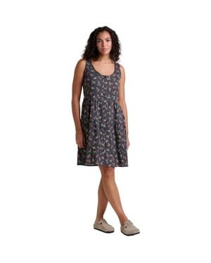 Toad & Co. Manzana Tiered Sleeveless Dress - Gray