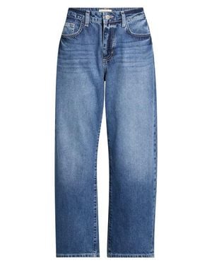 L'Agence Mallis High Waist Bow Leg Jeans - Blue