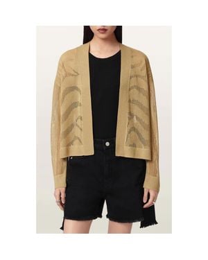 AllSaints Misha Crop Cardigan - Black