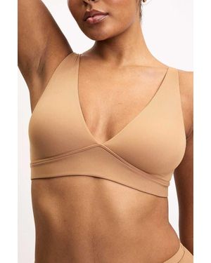 HARPER WILDE Bliss Plunge Adjustable Bralette - Brown