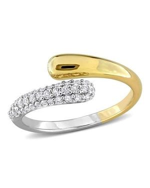 Julianna B Created Sapphire Bypass Ring - Metallic