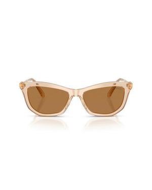 Swarovski 56Mm Cat Eye Sunglasses - Natural