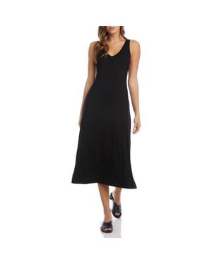 Karen Kane Brigitte Sleeveless Midi Dress - Black