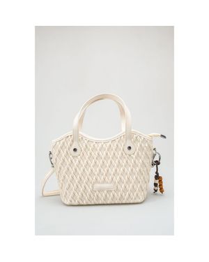 Prologue Shoes Amalfi Woven Bag - White