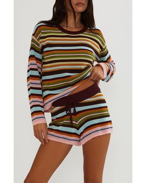 Beach Riot Balboa Stripe Shorts - Multicolor