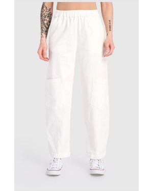 Alembika Twill Papaya Relaxed Pants - White
