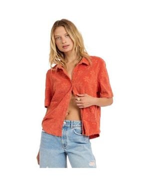 SISSTREVOLUTION Love Struck Ss Knit Top - Red
