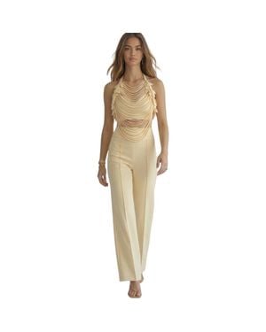 Akalia The Aurelia Wide-Leg Pants - Natural