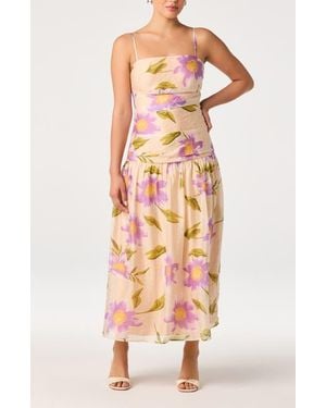 green emerald velvet dress Pleated Drop Waist Maxi Dress