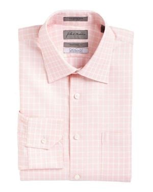 Nordstrom Traditional Fit Check Dress Shirt - Pink