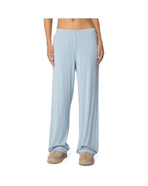 Edikted Jeanette Pajama Pants - Blue