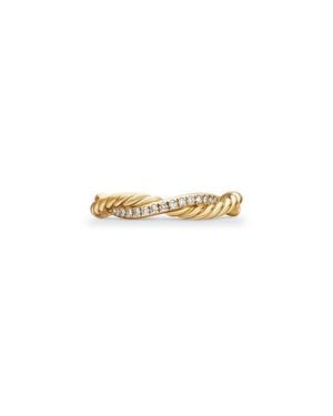 David Yurman Petite Infinity Twisted Ring - Metallic