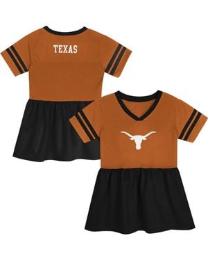Outerstuff Girls Preschool Texas/ Texas Longhorns Stadium Lights Fashion Jersey Dress - Brown