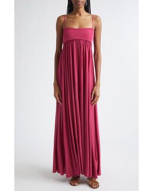 Zimmermann Luna Jersey Bandeau Gown - Red