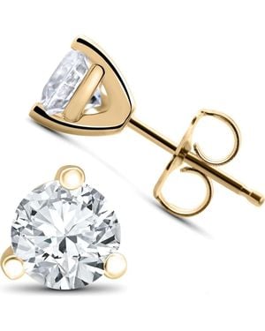 Bliss Diamond 1 Ct Tdw Lab Grown Diamond Martni Studs 14K Earrings - Metallic