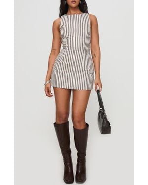 Princess Polly Yumiko Stripe Romper - White