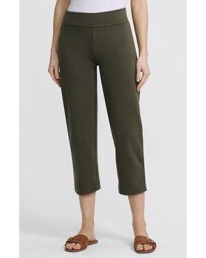 Lands' End Starfish Mid Rise Pull On Crop Pants - Green
