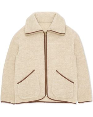 Fortela Teddy Cashmere Silk Jacket - Natural