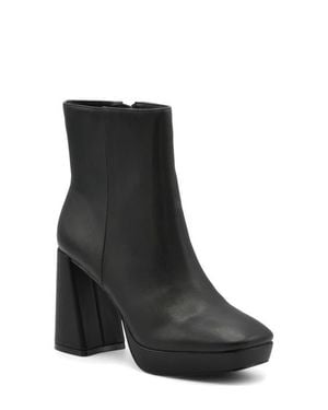 Charles David Narah Block Heel Platform Bootie - Black