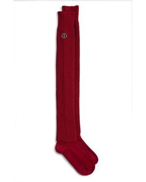 Moncler X Rick Owens Over-The-Knee Socks - Red