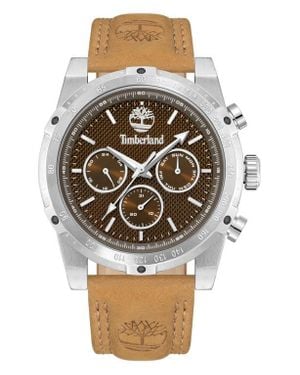 Timberland Stonington Chronograph Leather Strap Watch, 45Mm - Black