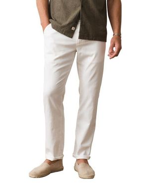 Marine Layer Saturday Flat Front Hemp Blend Chinos - White