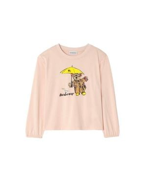 Burberry Rain Bear Cotton Long-Sleeve T-Shirt - Pink