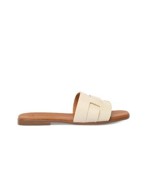 Menina Step Lucila Flat Sandal - White