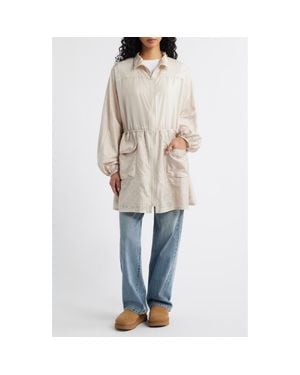 UGG Kynlee Nylon Full Zip Dress Jacket - Natural