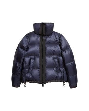 Sacai Asymmetric Down Puffer Vest - Blue