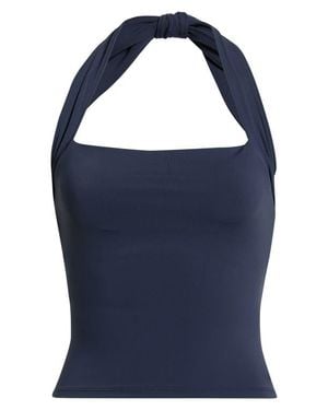 Mpg Sculpt Halter Top - Blue