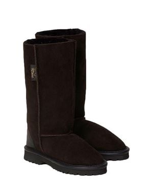 Celtic & Co. Aqualamb Shearling Calf Boots - Black
