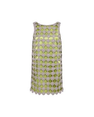 Simon Miller Sina Crochet Mini Dress - Green