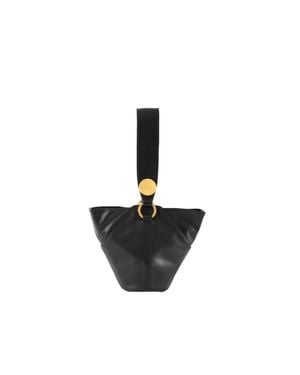 Esterah 9Pm Leather Shoulder Bag - Black