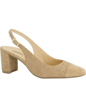 Paul Green Dallas Slingback Cap Toe Pump - Metallic