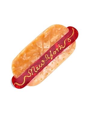 Solar Eclipse New York Hot Dog Claw Clip - Orange
