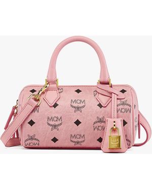 MCM Mini Ella Boston Bag - Pink