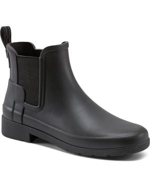 HUNTER Refined Chelsea Boots, Rubber - Black