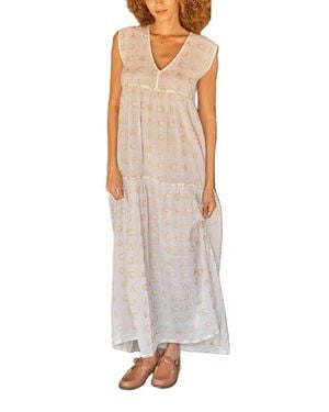 Ace & Jig Jules V-Neck Belted Tiered Maxi Dress - Multicolor