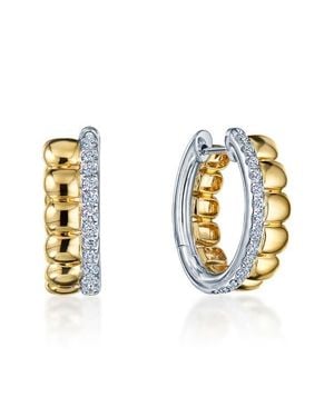 Kwiat Sirena Diamond Huggie Earrings - Multicolor